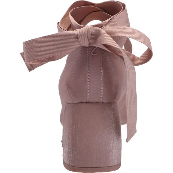 Circus by Sam Edelman Womens Blush French Macaroon Fabric Block Heel Della Pump - Picture 3 of 7